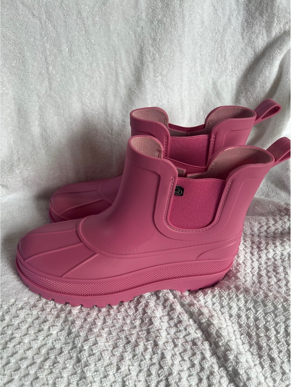 Sperry Pink Rubber Ankle Rain Boots Size 5